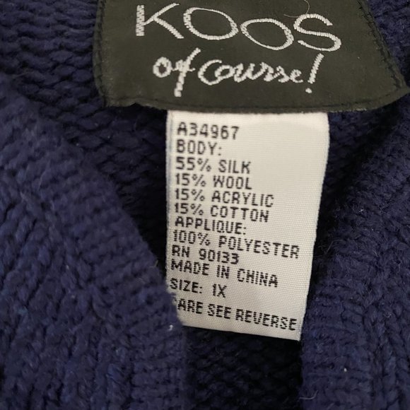 Koos Of Course Vintage Boho Sweater Cardigan - Picture 7 of 8